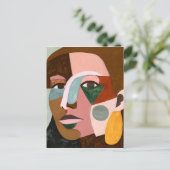 Geo Face Briefkaart (Staand voorkant)