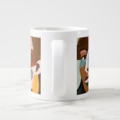 Geo Face Extra Grote Beker (Achterkant)