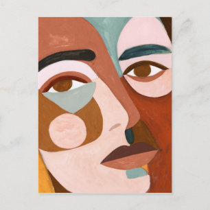 Geo Face Upclose Briefkaart