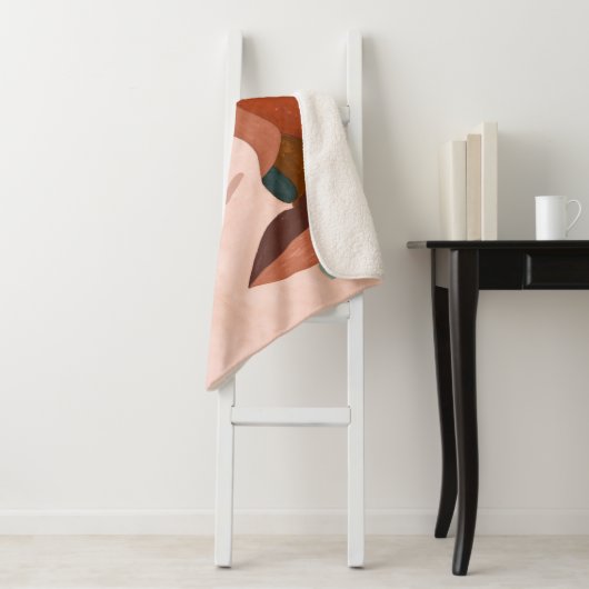 Geo Face Upclose Sherpa Deken (In situ)