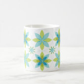 Geo-fleur-seafoam de tasse de café (Centre)