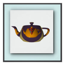 Geo Gele Paarse Dubbele Theepot