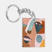 Geo Half Face Sleutelhanger (Voorkant Links)