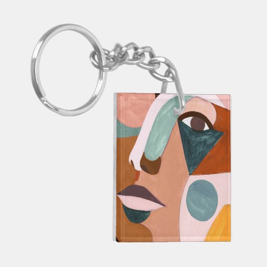 Geo Half Face Sleutelhanger (Voorkant Links)