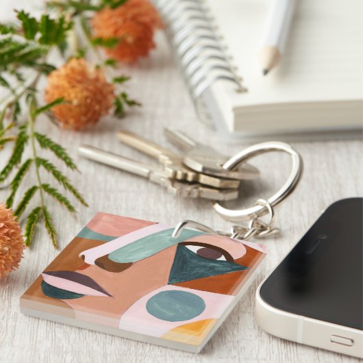 Geo Half Face Sleutelhanger (Voorkant Rechts)