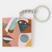 Geo Half Face Sleutelhanger (Achterkant)