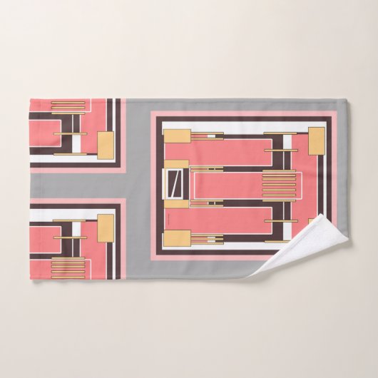 Geo-handdoekset midden bad handdoek (Handdoek)