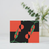 Geo Leaves Briefkaart (Staand voorkant)