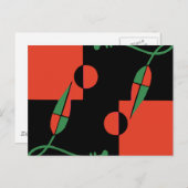 Geo Leaves Briefkaart (Voorkant / Achterkant)