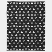 Geo Line Triangle Fleece Deken (Voorkant)