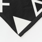 Geo Line Triangle Fleece Deken (Hoek)