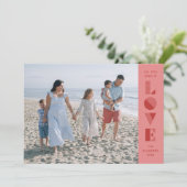 Geo Love Valentine's Day Carte photo - Rose (Debout devant)