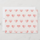 Geo Love Valentine's Day Carte photo - Saumon (Dos)