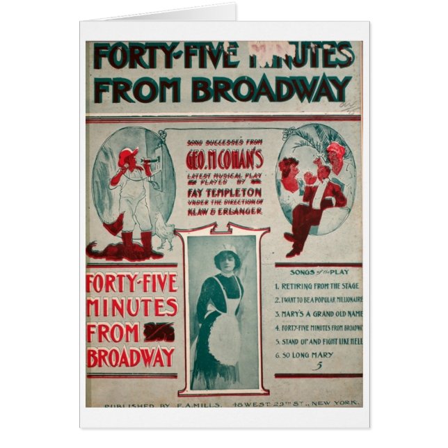 Geo. M. Cohan 45 minutes de Broadway (Devant)