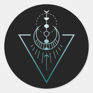 geo maanfmetingen ronde sticker