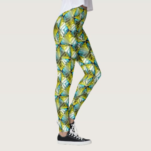 Geo Motif X1-4 Options d'image Leggings (Droite)