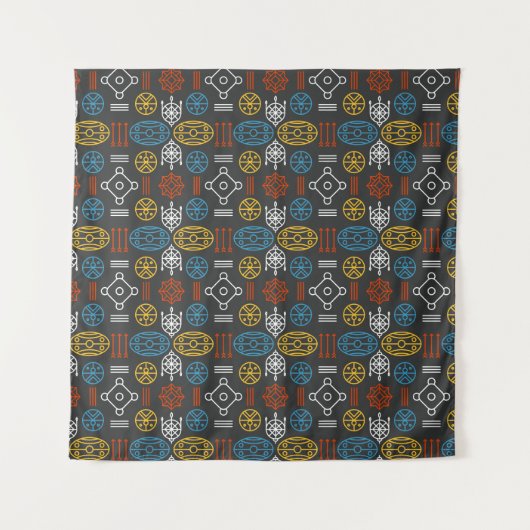 geo scandinavian wandkleed (Voorkant)