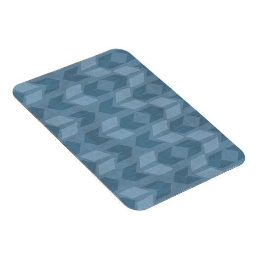 Geo-stap buiten | Blauw pijlpatroon Magneet (Rechterzijde)