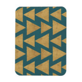 Geo-stap buiten | Blauwgroen gouden en donkere pat Magneet (Verticaal)