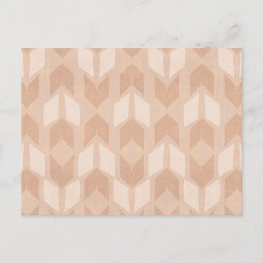 Geo-stap buiten | Coral Arrow Pattern Briefkaart (Voorkant)