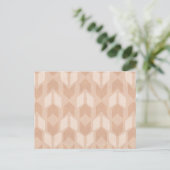 Geo-stap buiten | Coral Arrow Pattern Briefkaart (Staand voorkant)
