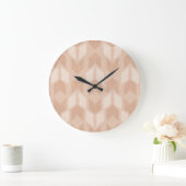 Geo-stap buiten | Coral Arrow Pattern Grote Klok (Huis)