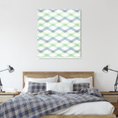 Geo-stap buiten | Geometrisch pasteipatroon Canvas Afdruk (Insitu (Slaapkamer))