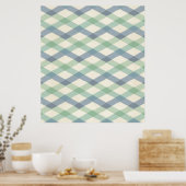 Geo-stap buiten | Geometrisch pasteipatroon Poster (Keuken)