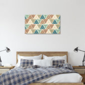 Geo-stap buiten | Geometrisch patroon Canvas Afdruk (Insitu (Slaapkamer))
