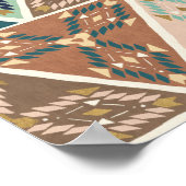 Geo-stap buiten | Geometrisch patroon Poster (Hoek)