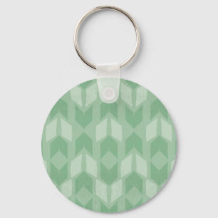 Geo-stap buiten   Groene pijlpatroon Sleutelhanger
