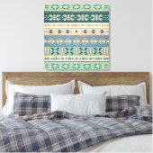Geo-stap buiten | Indiaas Patroon Canvas Afdruk (Insitu (Slaapkamer))