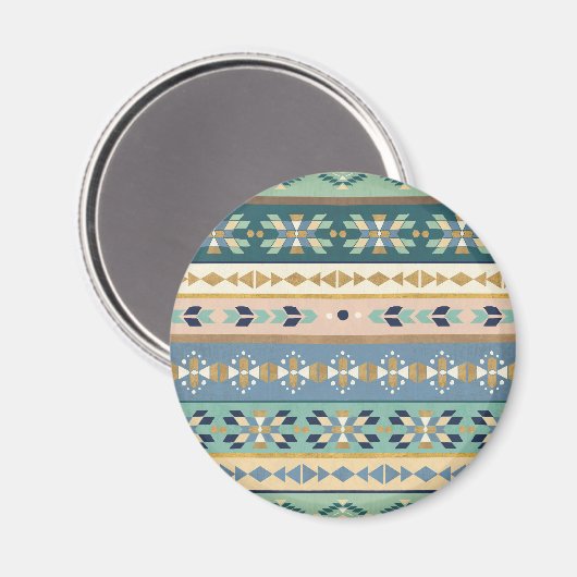 Geo-stap buiten | Indiaas Patroon Magneet (Voorkant / Achterkant)