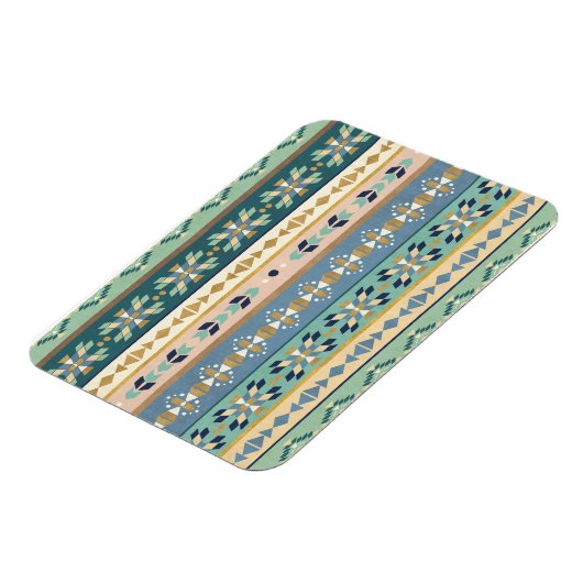 Geo-stap buiten | Indiaas Patroon Magneet (Linkerzijde)