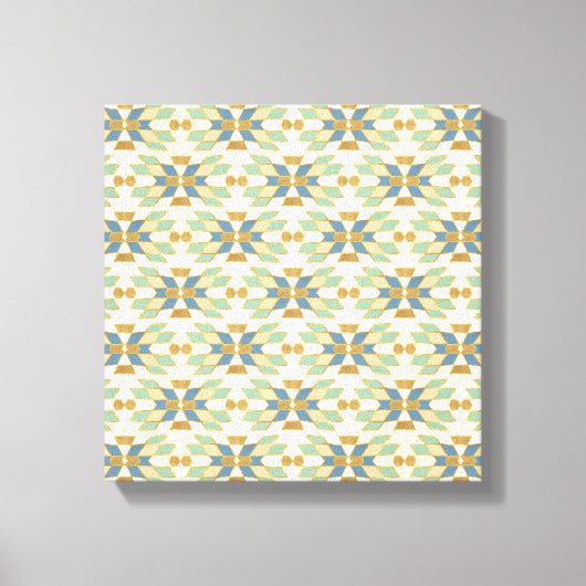 Geo-stap buiten | Tribalpatroon Canvas Afdruk (Voorkant)