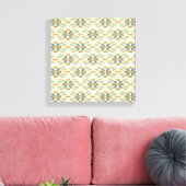 Geo-stap buiten | Tribalpatroon Canvas Afdruk (Insitu (Woonkamer))