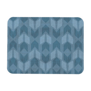 Geo-stap buitenshuis Blauw pijlpatroon Magneet
