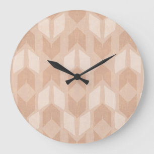 Geo-stap buitenshuis   Coral Arrow Pattern Grote Klok