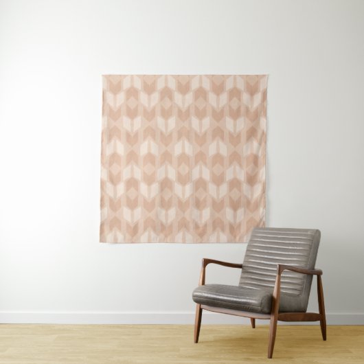 Geo-stap buitenshuis | Coral Arrow Pattern Wandkleed (In Situ (horizontaal))