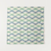 Geo-stap buitenshuis | Geometrisch pasteipatroon Wandkleed (Voorkant (horizontaal))