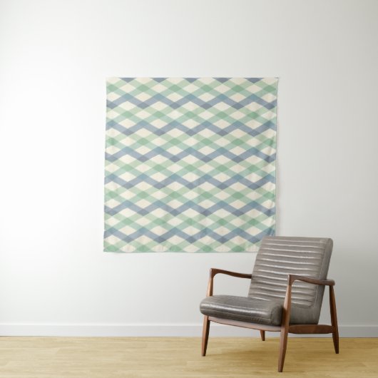 Geo-stap buitenshuis | Geometrisch pasteipatroon Wandkleed (In Situ (horizontaal))