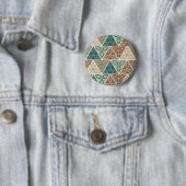 Geo-stap buitenshuis | Geometrisch patroon Ronde Button 5,7 Cm (In situ)