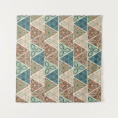 Geo-stap buitenshuis | Geometrisch patroon Wandkleed (Voorkant)