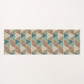 Geo-stap buitenshuis | Geometrisch patroon Yogamat (Voorkant (horizontaal))