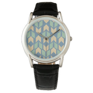 Geo-stap buitenshuis Geometrische pijlpatroon Horloge