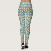Geo-stap buitenshuis | Geometrische pijlpatroon Leggings (Achterkant)