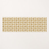 Geo-stap buitenshuis | Gold Geometric Pattern Yogamat (Voorkant (horizontaal))