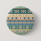 Geo-stap buitenshuis | Indiaas Patroon Ronde Button 5,7 Cm (Voorkant)