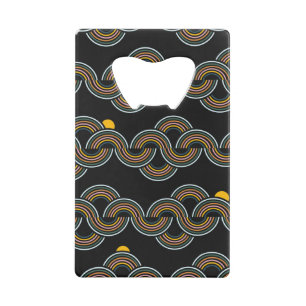 Geo Stripe: Trendy  design Kredietkaart Flessenopener