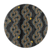 Geo Stripe: Trendy design Snijplank (Voorkant)